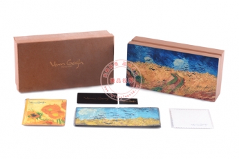 Van Gogh梵高牛角系列纯银包18K白金近视镜VGS-S925WG 301-03