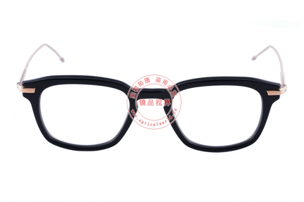 THOM BROWNE 近视镜TB-704-A-BLK-GLD-49