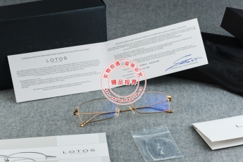 LOTOS罗特斯纯金系列18K玫瑰金全框近视镜L-18G006 RG750