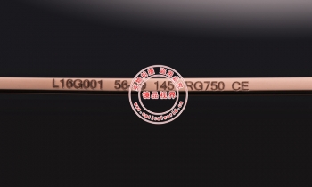 LOTOS罗特斯纯金系列18K玫瑰金全框近视镜L-16G001 RG750