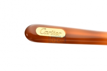 Cartier卡地亚包18K白黄金单C心形无框近视镜CT0045O-002